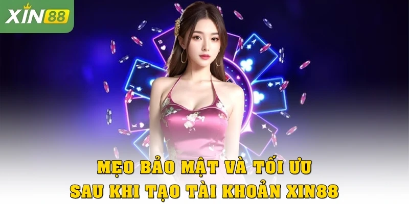 Mẹo bảo mật và tối ưu sau khi tạo tài khoản Xin88